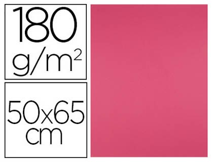 Cartulina Liderpapel 50x65cm. 180g/m² fucsia